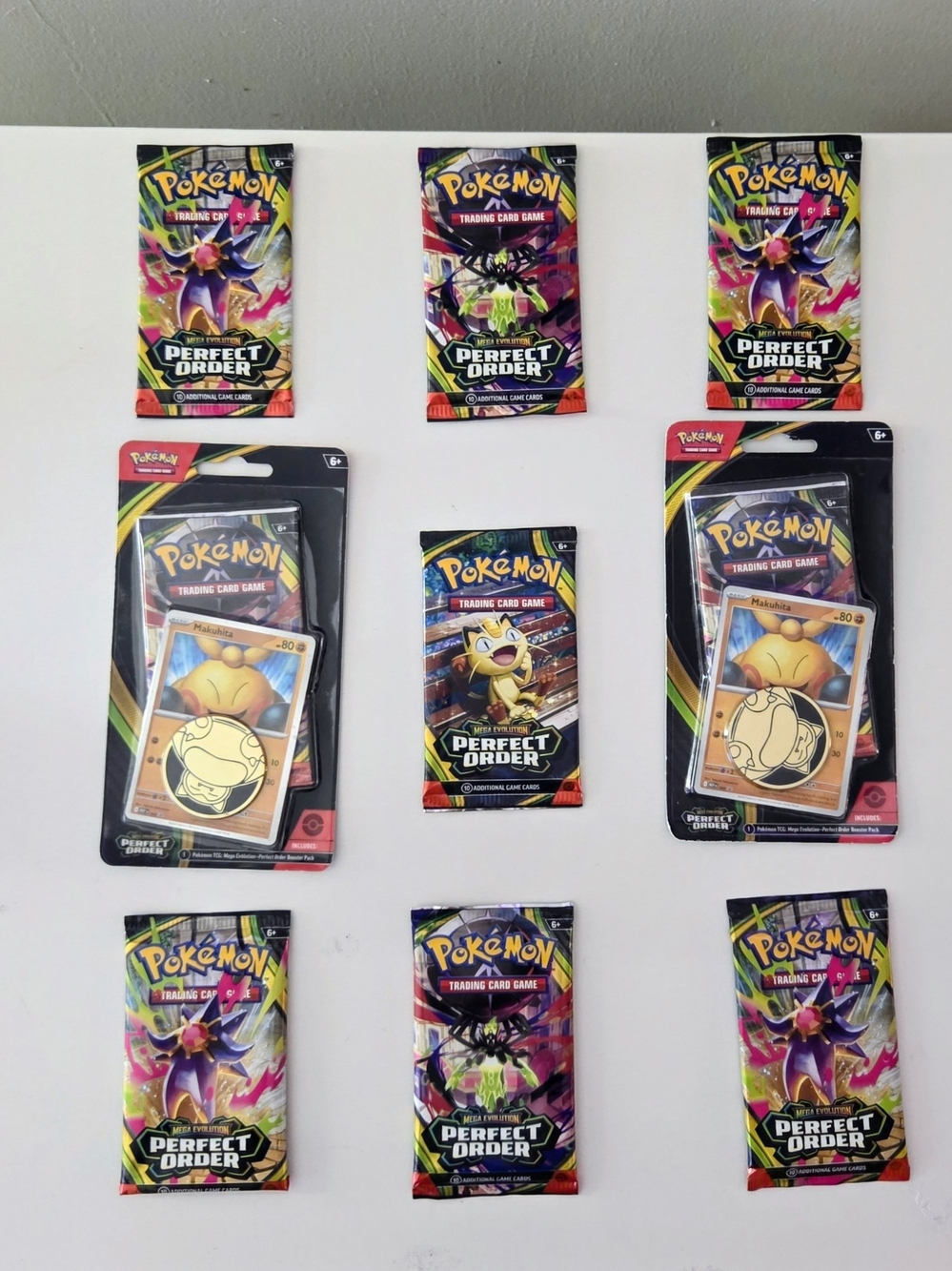 Pokémon TCG Perfect Order Booster Packs 9 Packs, English (10 Cards/Pack)
